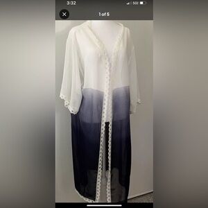 LulaRoe Ombré kimono kaftan swimsuit cover up small